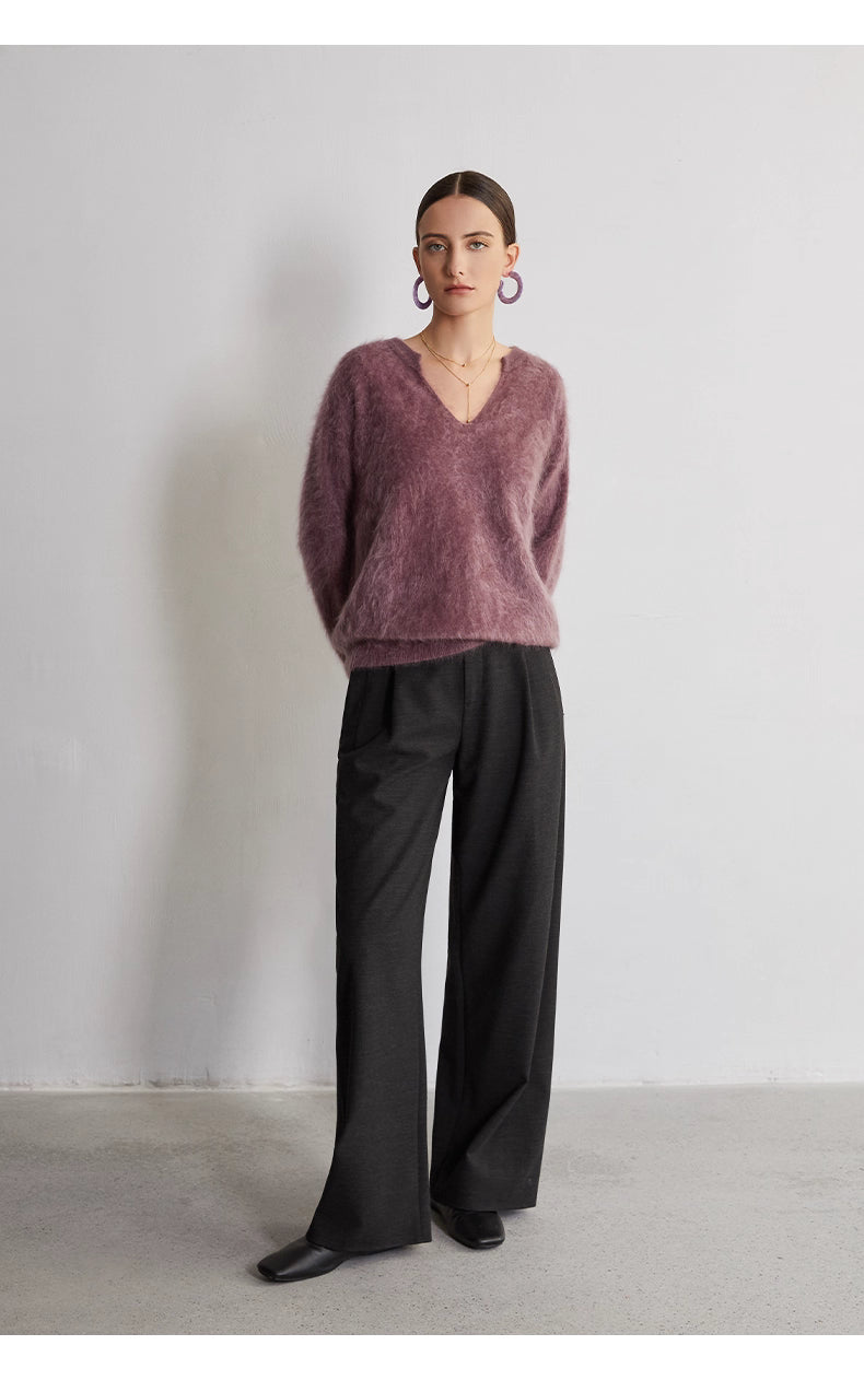 Cashmere Relaxed V-Neck Sweater